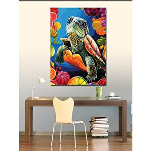 Kanvas Tablo Kaplumbağa 50x70 cm