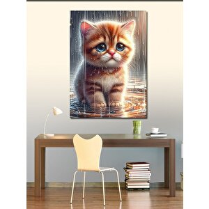 Kanvas Tablo Minik Kedi 70x100 cm