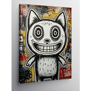Kanvas Tablo Karikatür Kedi 70x100 cm