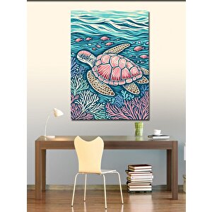Kanvas Tablo Deniz Kaplumbağası 70x100 cm