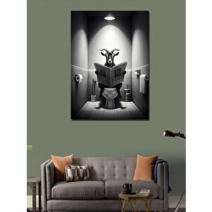 Kanvas Tablo Tuhaf Keçi 70x100 cm