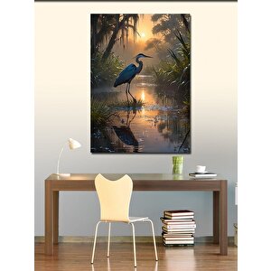 Kanvas Tablo Ormandaki Leylek 70x100 cm