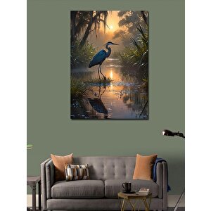 Kanvas Tablo Ormandaki Leylek 70x100 cm