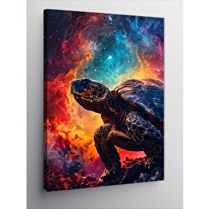 Kanvas Tablo Işıltılı Gökyüzü Ve Kaplumbağa 70x100 cm