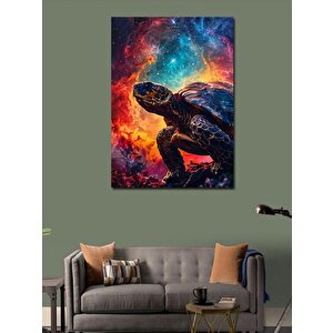 Kanvas Tablo Işıltılı Gökyüzü Ve Kaplumbağa 70x100 cm
