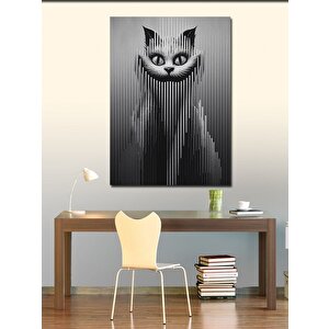 Kanvas Tablo Çizgili Kedi