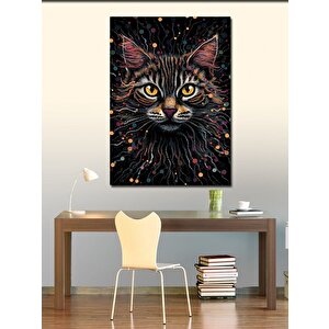 Kanvas Tablo Gözleri Parlayan Kedi