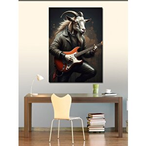 Kanvas Tablo Gitar Keçi
