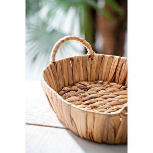Wicker Hasır Ekmek Sepeti - 30 Cm
