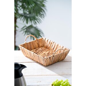 Wicker Hasır Ekmek Sepeti - 29 Cm