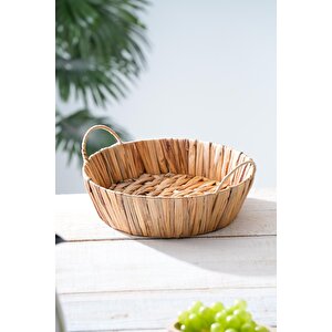 Wicker Hasır Ekmek Sepeti - 27 Cm