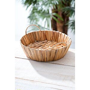 Wicker Hasır Ekmek Sepeti - 27 Cm