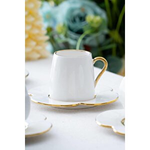Lotus 6 Kişilik Kahve Fincanı Takımı - 90 Ml