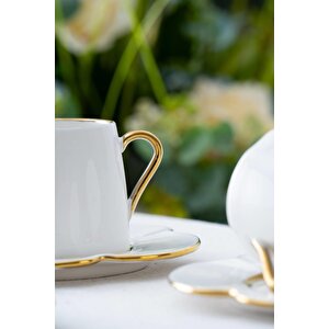 Lotus 6 Kişilik Kahve Fincanı Takımı - 90 Ml