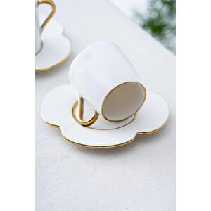 Lotus 6 Kişilik Kahve Fincanı Takımı - 90 Ml