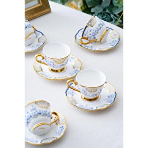 Timeo Teresa 6 Kişilik Kahve Fincanı Takımı - 90 Ml