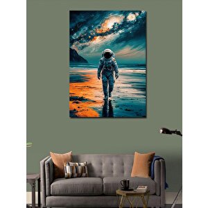 Kanvas Tablo Astronot Manzarası 70x100 cm
