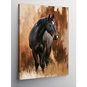 Kanvas Tablo Sevimli Kız Çocuğu Ve Baykuşu 100x140 cm