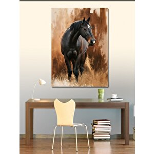 Kanvas Tablo Sevimli Kız Çocuğu Ve Baykuşu 100x140 cm