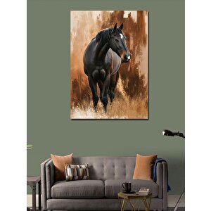 Kanvas Tablo Sevimli Kız Çocuğu Ve Baykuşu 100x140 cm
