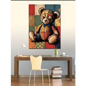 Kanvas Tablo Kırkyama Oyuncak Ayı 70x100 cm