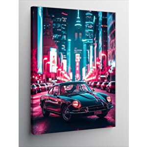 Kanvas Tablo Şehirdeki Klasik Araba 70x100 cm
