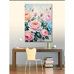 Kanvas Tablo Pembe Güller 100x140 cm