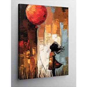 Kanvas Tablo Ay Ve Balon 100x140 cm
