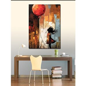 Kanvas Tablo Ay Ve Balon 100x140 cm