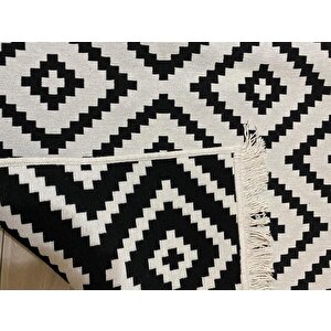 Kilim Çift Taraflı Yıkanabilir Pamuklu Dokuma Kilim 140x220 cm
