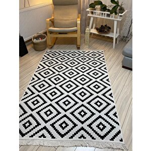 Kilim Çift Taraflı Yıkanabilir Pamuklu Dokuma Kilim 140x220 cm