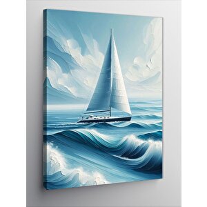 Kanvas Tablo Yelkenli Deniz 100x140 cm