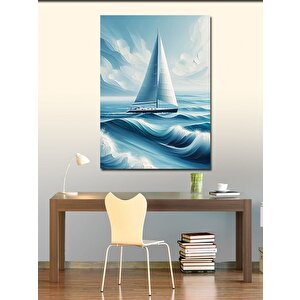 Kanvas Tablo Yelkenli Deniz 100x140 cm