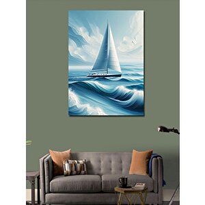 Kanvas Tablo Yelkenli Deniz 100x140 cm