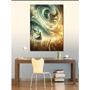 Kanvas Tablo Başak Tarlası Ve Peri Kızı 50x70 cm