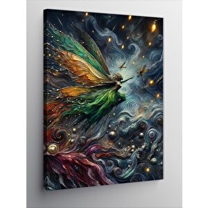 Kanvas Tablo Soyut Desenler Ve Peri 70x100 cm