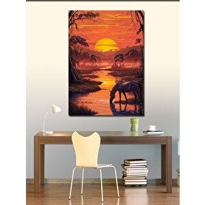 Kanvas Tablo Gün Batımındaki Doğa 70x100 cm