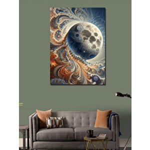Kanvas Tablo Ay Ve Desenler 70x100 cm