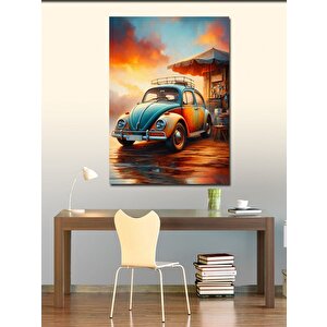 Kanvas Tablo Klasik Araba 100x140 cm