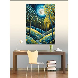 Kanvas Tablo Ay Işığında Orman 100x140 cm