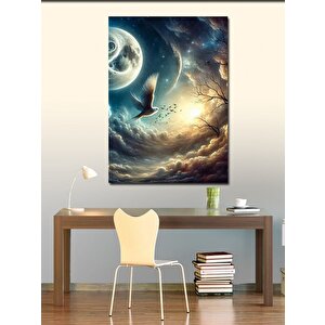 Kanvas Tablo Ay Kanadı 100x140 cm