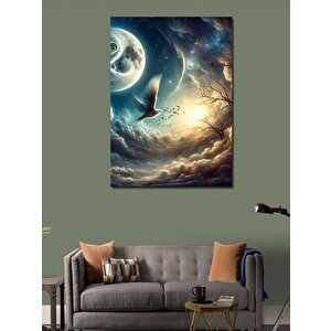 Kanvas Tablo Ay Kanadı 100x140 cm