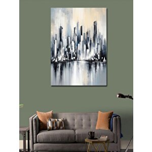 Kanvas Tablo Modern Şehir Manzarası 100x140 cm