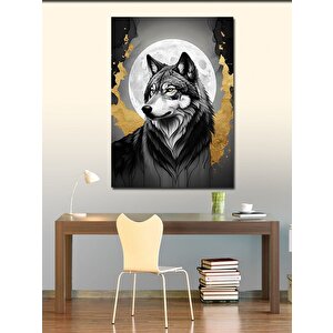 Kanvas Tablo Ay Kurt 70x100 cm