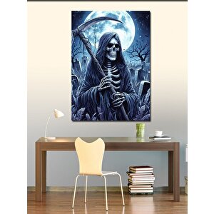 Kanvas Tablo İskelet Ve Ay 70x100 cm