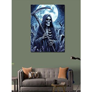 Kanvas Tablo İskelet Ve Ay 70x100 cm