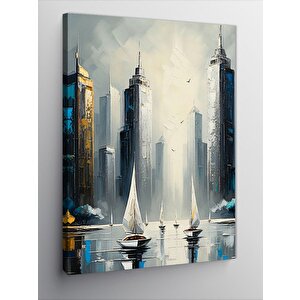 Kanvas Tablo Sisli Şehir 70x100 cm