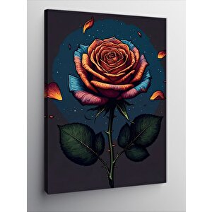 Kanvas Tablo Kırmızı Gül 70x100 cm