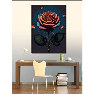 Kanvas Tablo Kırmızı Gül 70x100 cm