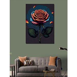 Kanvas Tablo Kırmızı Gül 70x100 cm